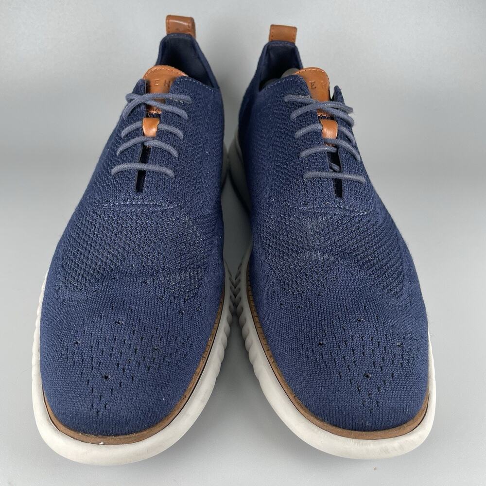 Cole Haan 2.Zerogrand Men’s Size 11.5 M Blue Stitchlite Oxford Casual Dress Shoe - Picture 2 of 9